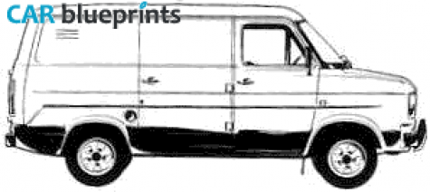 1978 Ford Transit Van blueprint