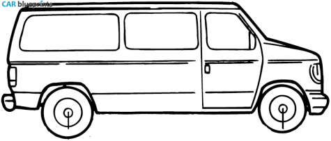 1997 Ford Econoline Van blueprint