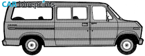 1975 Ford Econoline Club Bus blueprint