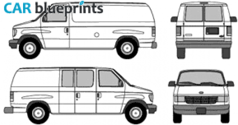 2003 Ford Econoline Van blueprint