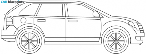 2007 Ford Edge SUV blueprint