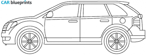 2007 Ford Edge SUV blueprint