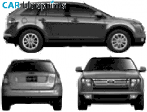 2007 Ford Edge SUV blueprint