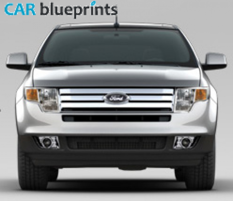 2010 Ford Edge SUV blueprint