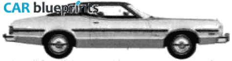 1975 Ford Elite Coupe blueprint