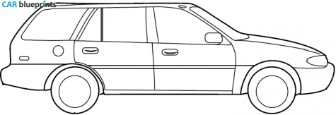 2000 Ford Escort Wagon blueprint