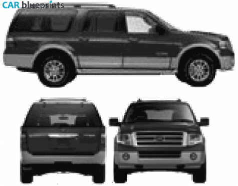 2007 Ford Expedition EL SUV blueprint