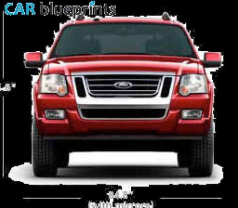 2010 Ford Explorer Trac SUV blueprint