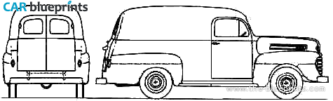 1948 Ford F-1 Panel Van blueprint