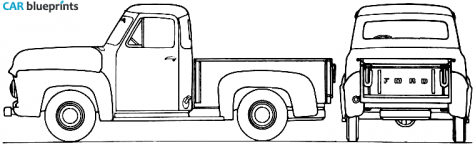 1953 Ford F-100 Pick-up blueprint