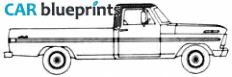 1967 Ford F-100 Pick-up blueprint