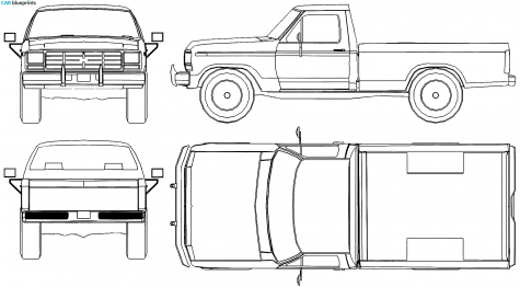 1978 Ford F-100 Pick-up blueprint