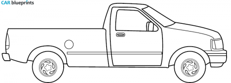 1997 Ford F-150 Pick-up blueprint