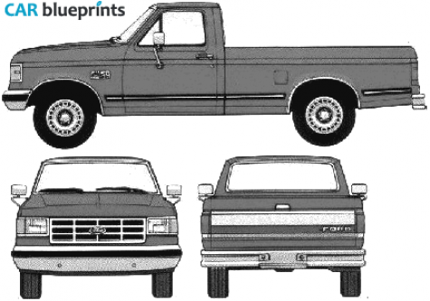 1988 Ford F-150 Pick-up blueprint