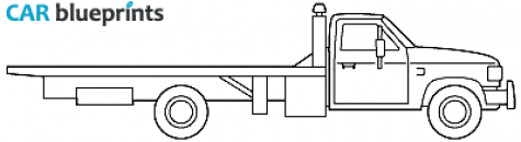 1995 Ford F-350 Truck blueprint