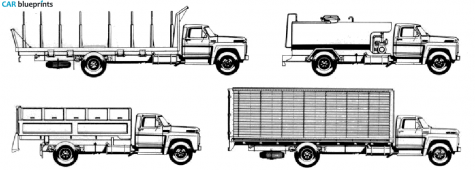 Ford F-700D Truck blueprint