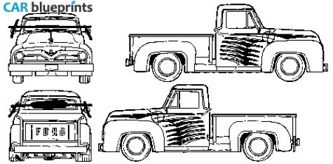 1955 Ford F-100 Pick-up blueprint