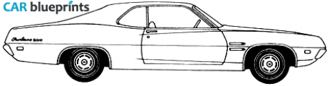 1970 Ford Fairline 500 2-door Hard Top Coupe blueprint