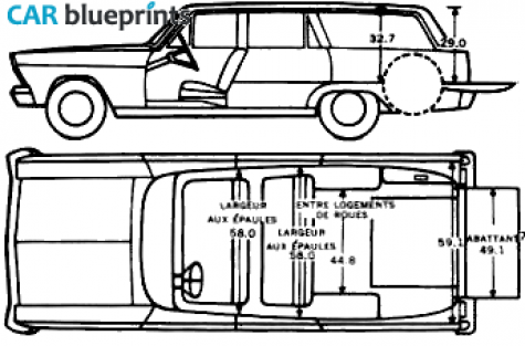 1966 Ford Fairlane Wagon blueprint