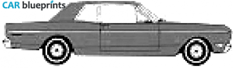 1968 Ford Falcon Futura Club Coupe blueprint