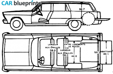 1966 Ford Falcon Wagon blueprint