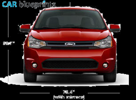 2010 Ford Focus US Hatchback blueprint