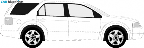 2006 Ford Freestyle SUV blueprint