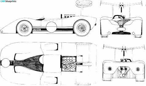 1967 Ford G7 A Can Am OW blueprint