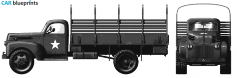 1942 Ford G9T 1.5 ton 4x2 Truck blueprint