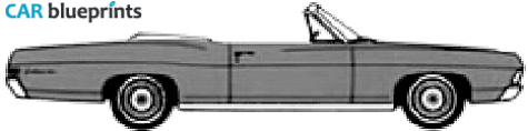 1968 Ford Galaxie-500 Convertible Cabriolet blueprint