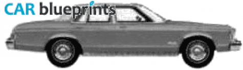 1975 Ford Granada Sedan blueprint