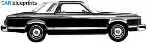 1980 Ford granada Sedan blueprint