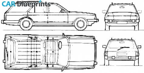 1982 Ford Granda Ghia Estate Wagon blueprint