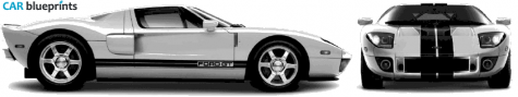 2006 Ford GT Coupe blueprint