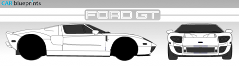 2006 Ford GT Coupe blueprint