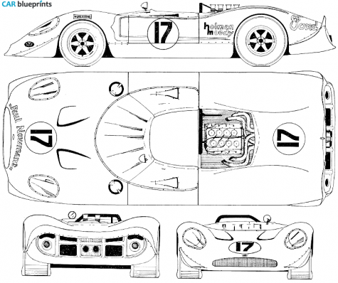 1967 Ford Honker II Can Am Cabriolet blueprint