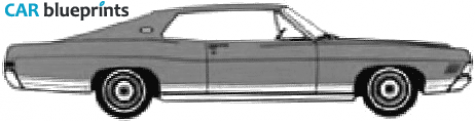 1968 Ford LTD XL Fastback Coupe blueprint