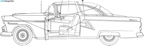 1955 Ford Mainline Sedan blueprint