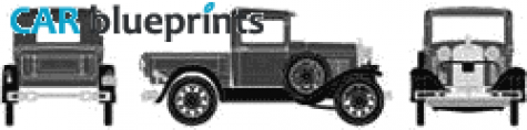 1928 Ford Model A Pick-up blueprint