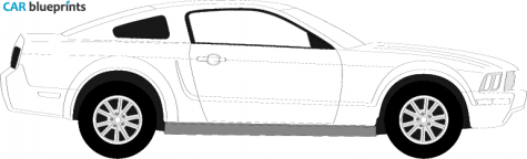 2005 Ford Mustang Coupe blueprint