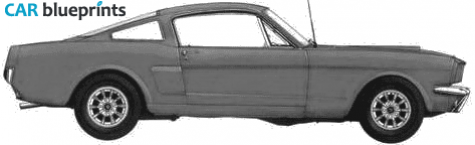 1965 Ford Mustang Fastback Coupe blueprint