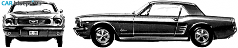 1966 Ford Mustang Hardtop Coupe blueprint