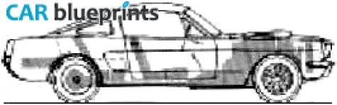 1966 Ford Mustang Shelby 350GT Coupe blueprint