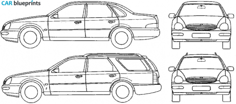 1994 Ford Scorpio Sedan blueprint