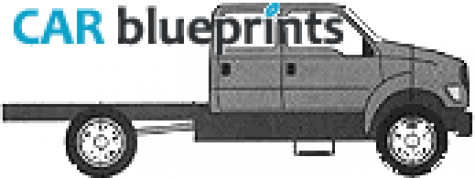 2005 Ford Super Duty F-650 Crew Cab Truck blueprint