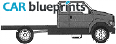 2005 Ford Super Duty F-650 Super Cab Truck blueprint