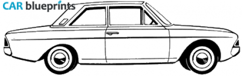 1967 Ford Taunus 20M (P6) 2-door Sedan blueprint