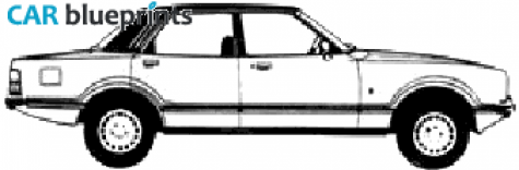 1978 Ford Taunus Ghia Sedan blueprint