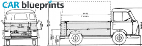 1964 Ford Taunus FK Pick-up blueprint