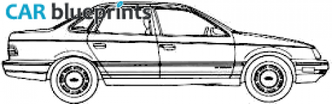 1987 Ford Taurus Sedan blueprint
